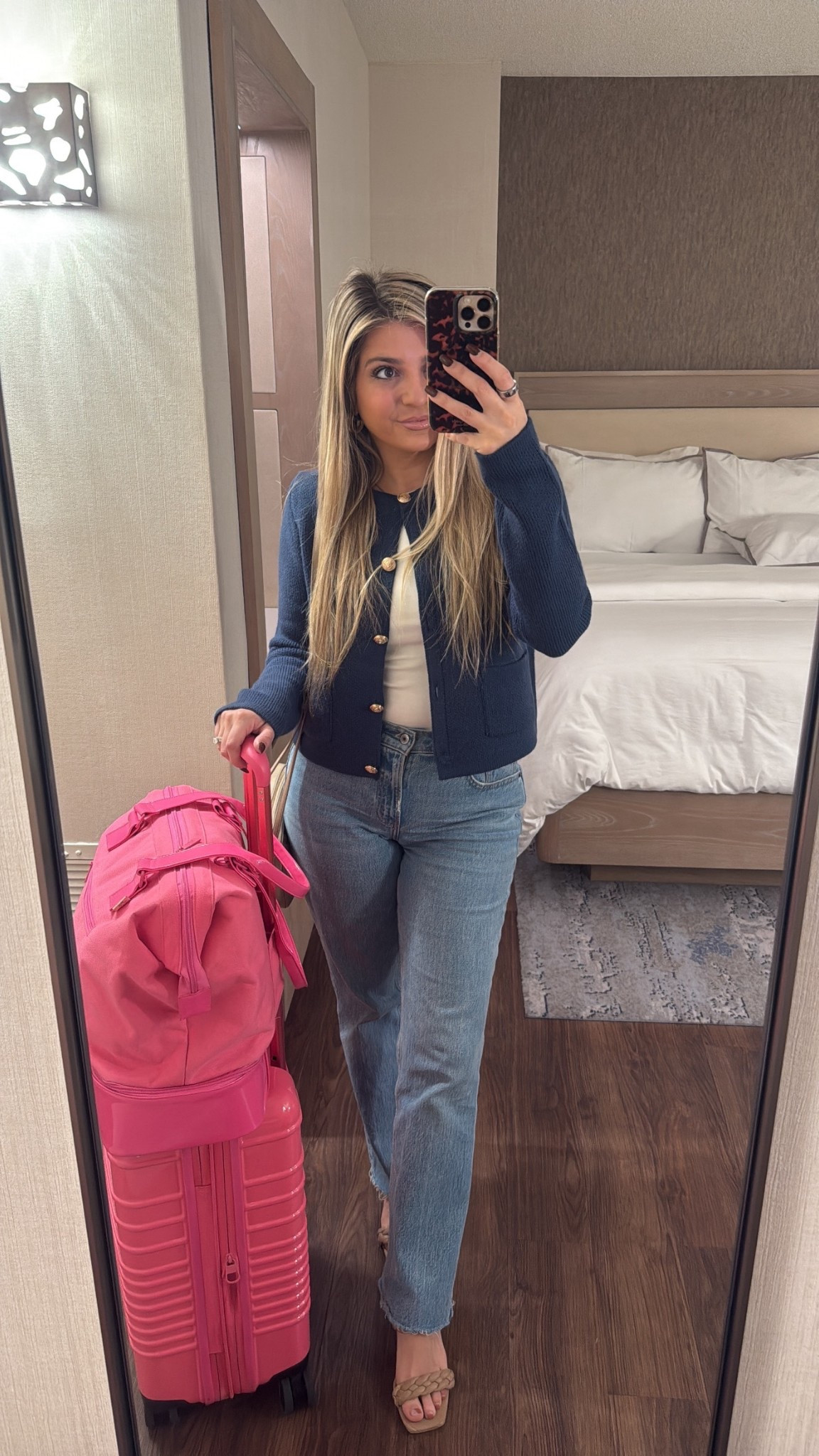 Work outfit 
Travel conference 
Workwear 
French connection 
Abercrombie and fitch denim 
Fall fashion 

#LTKSeasonal #LTKTravel #LTKWorkwear