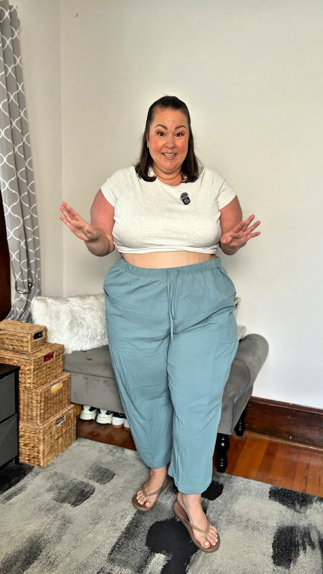 Absolutely love these cotton plus size wide leg pants 💕

#plussizepants 
#plussizeclothes

#LTKPlusSize