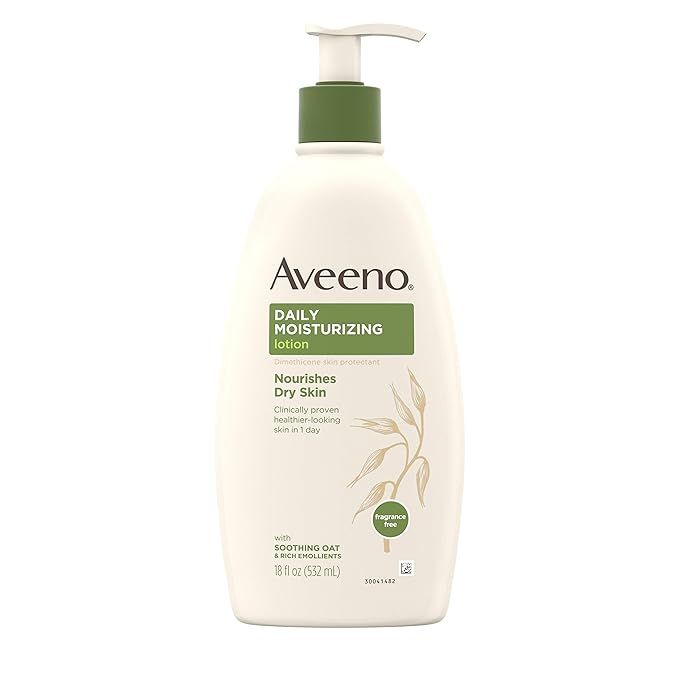 Aveeno Daily Moisturizing Body Lotion with Soothing Oat and Rich Emollients to Nourish Dry Skin, ... | Amazon (US)
