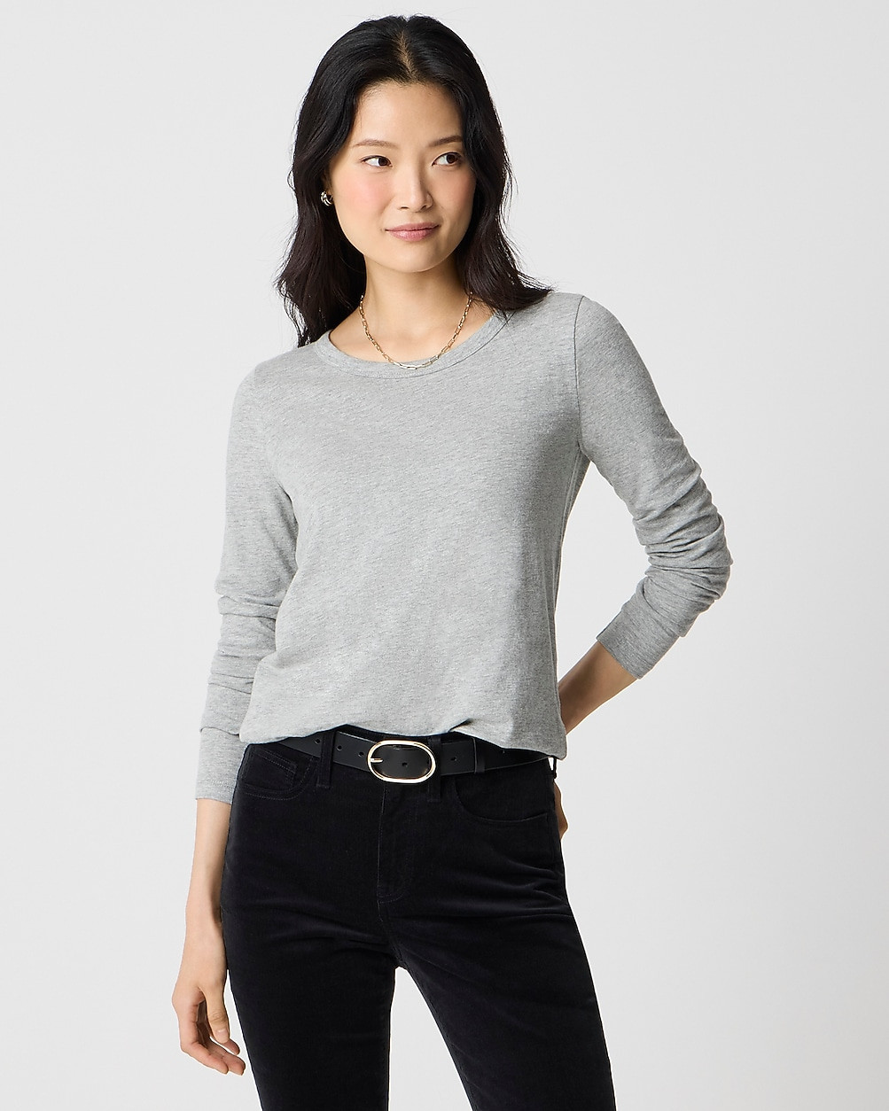 Long-sleeve girlfriend tee | J.Crew Factory