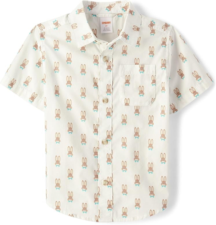 Gymboree boys And Toddler Short Sleeve Button Up Shirt | Amazon (US)