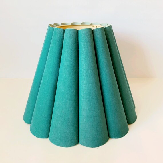 TEAL SCALLOPED LAMPSHADE | Etsy | Etsy (US)