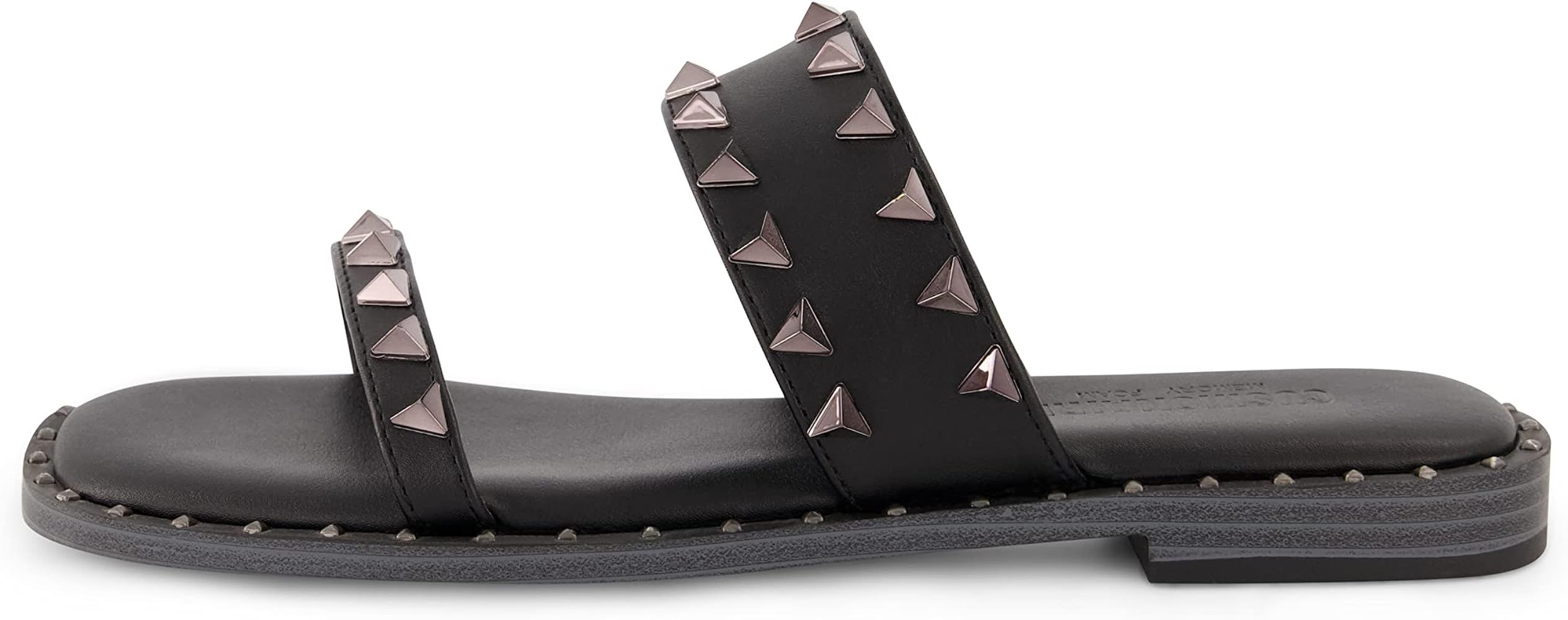 CUSHIONAIRE Women's Visby stud slide sandal +Memory Foam, Wide Widths Available | Amazon (US)