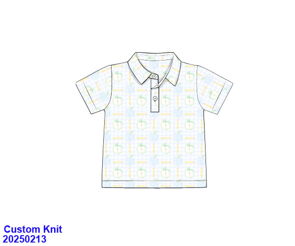 BTS Collection: Preppy Apple Polo | Tutti Frutti Kids Co