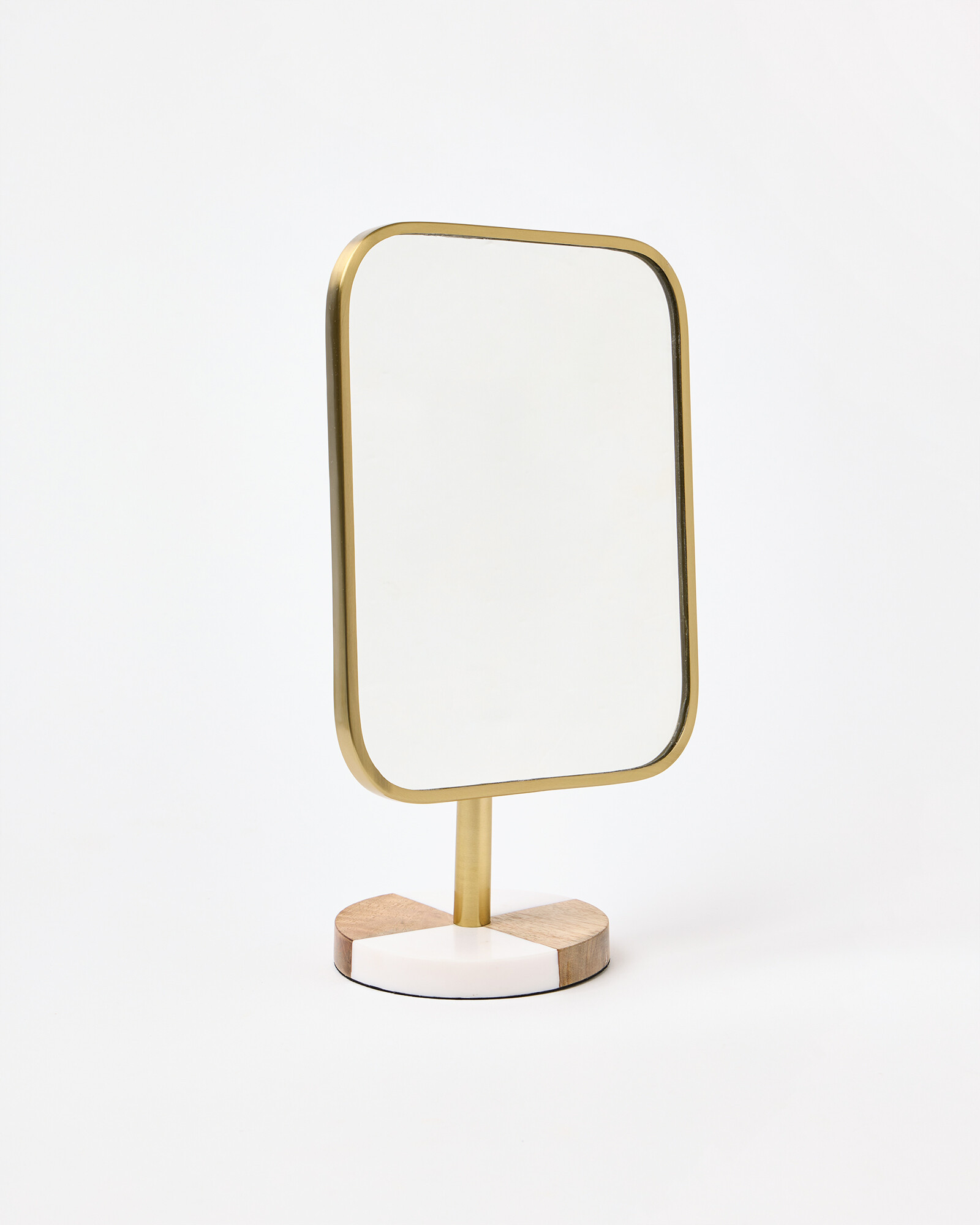 Chequerboard Gold Dressing Table Mirror | Oliver Bonas (Global)