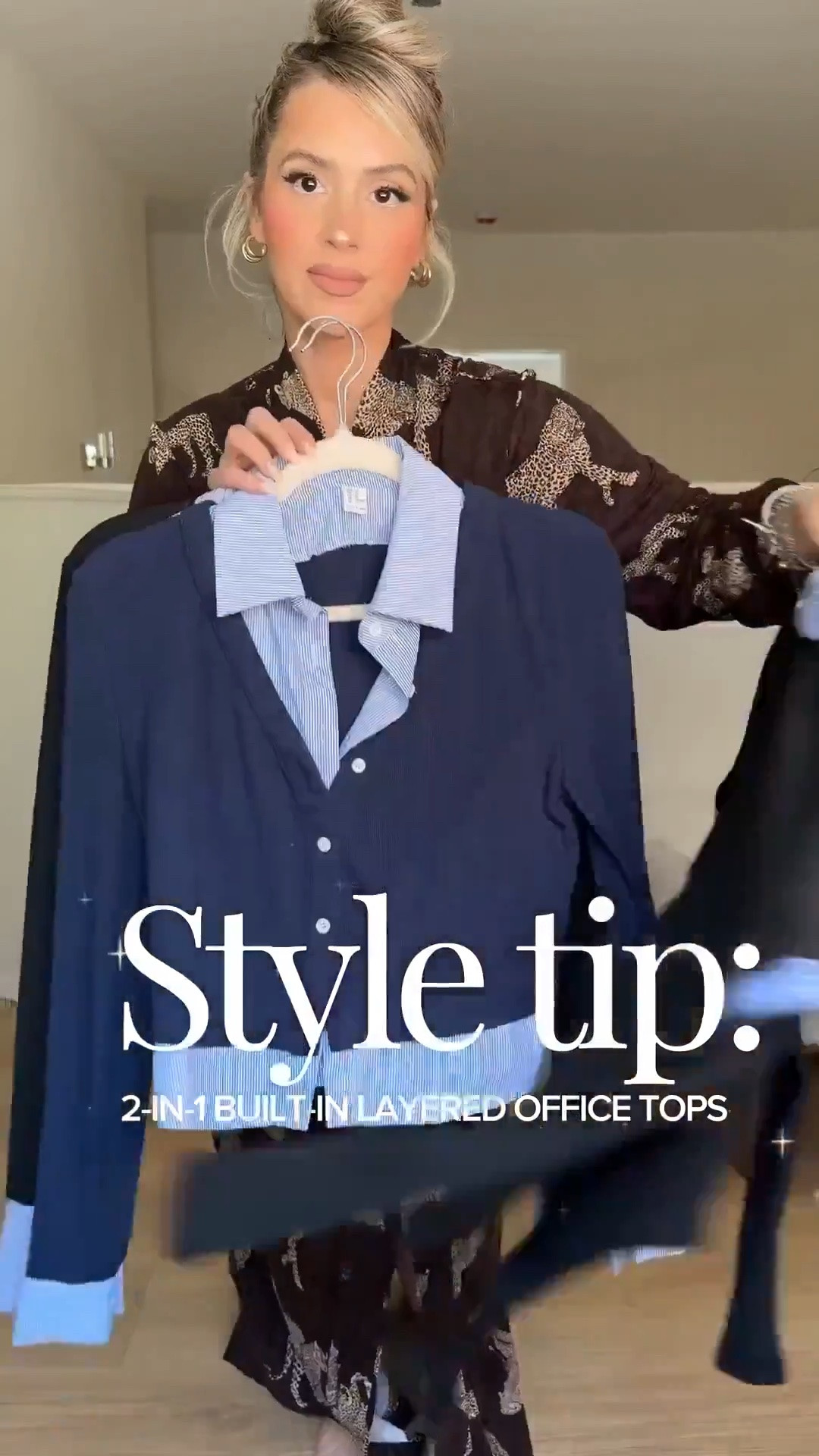 Style tip: 2 in 1 built-in layered OFFICE TOPS!! No bulk + no effort + matches literally any trouser in your closet!! 

Wearing small in tops 
Size small or size 4 in trousers
Tan trousers = small long thin (they run short)
Dark blue trousers: that color is out of stock now 😭 but the light blue are equally as good I promise!

#LTKgrwm #LTKootd #LTKU