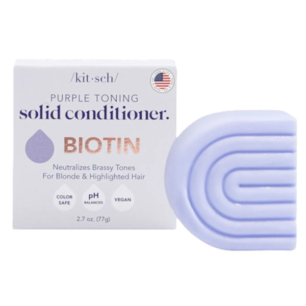 KITSCH - Purple Toning Conditioner Bar for Color-Treated & Grey Hair - 77g | Stylevana