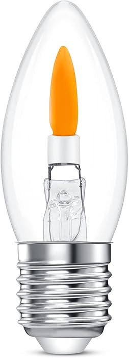 B11/C35 E26 Flame Bulbs - Standard Medium Base (E26, Not Candelabra E12), 2 Mode Flickering LED 1... | Amazon (US)