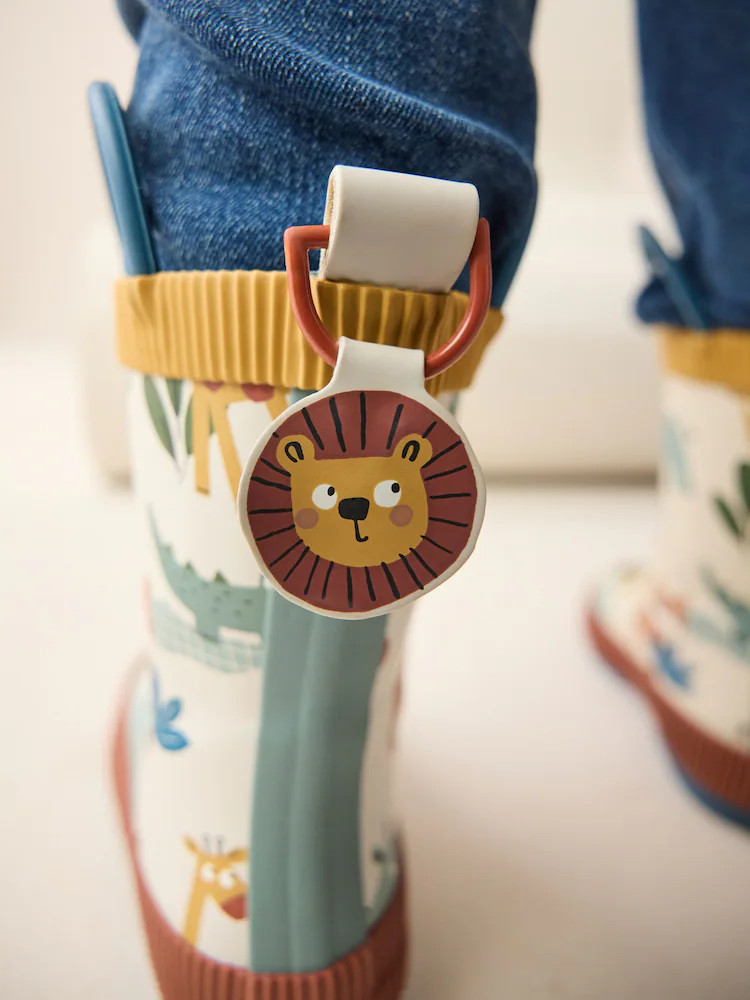 Neutral Safari Handle Pull On Wellies | Next US