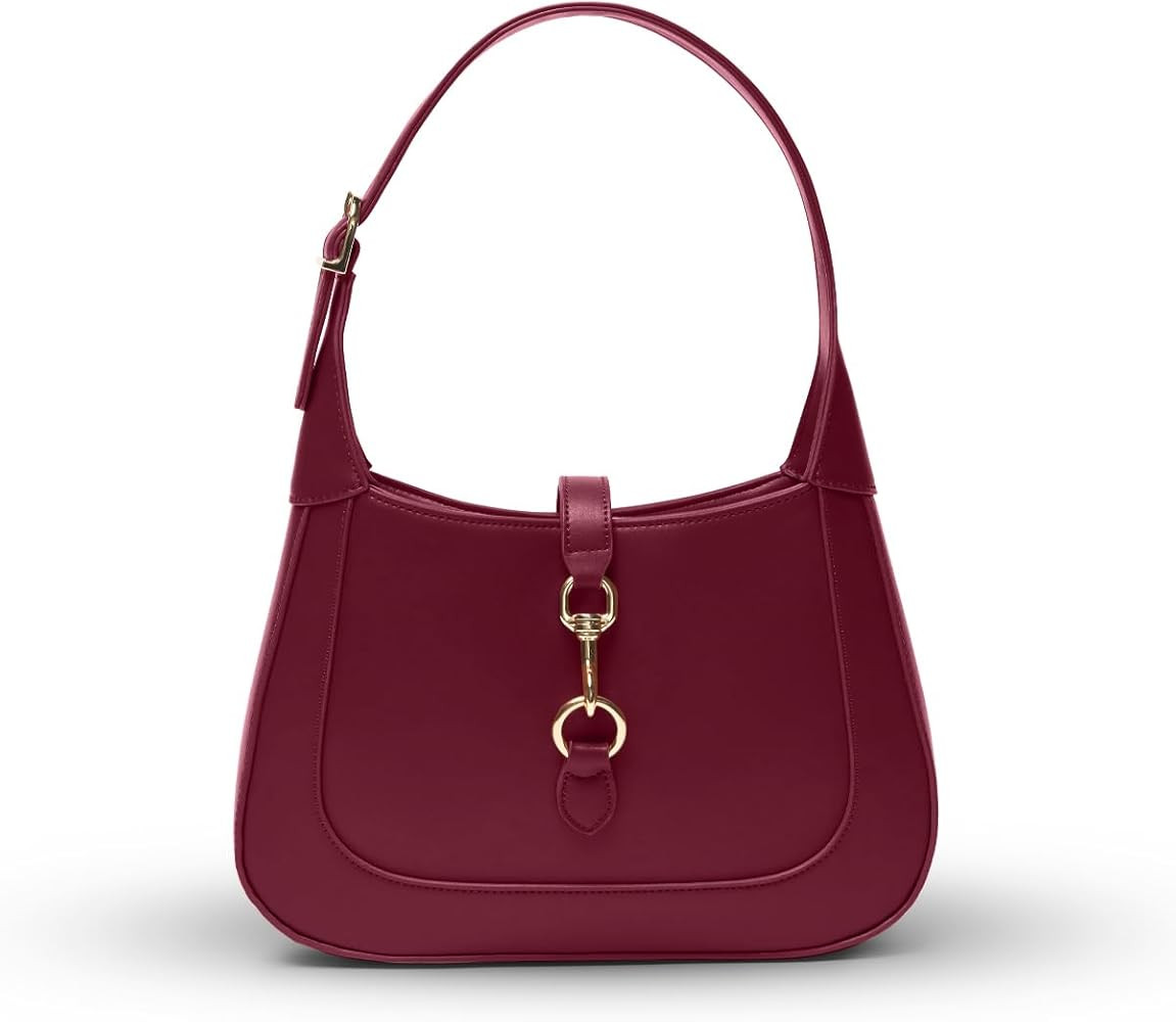 Shoulder Bag for Women - Small Shoulder Purses - Cute Trendy Hobo Handbags - Adjustable Strap Veg... | Amazon (US)
