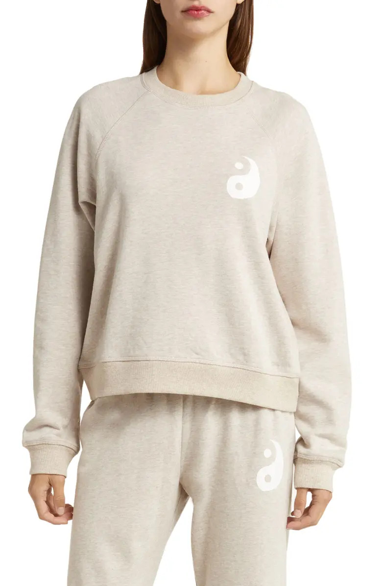 Bridget Yin & Yang Cotton French Terry Sweatshirt | Nordstrom