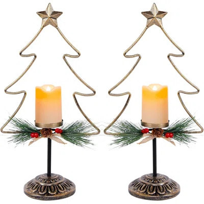 Christmas Table Tree Decorations 2 Pack | Wayfair North America