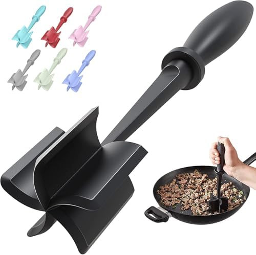 Meat Chopper, Hamburger Grinder, Premium Heat Resistant Smasher for Ground Beef, Burger Grinder N... | Amazon (US)