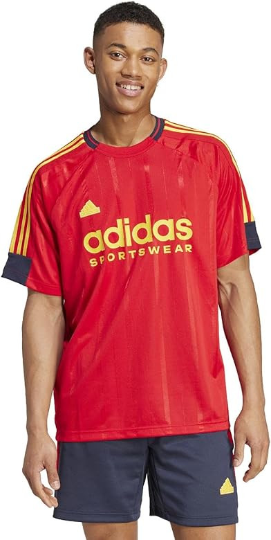 adidas Mens Tiro Nations Pack Crew Neck Short Sleeve Training Casual Tops Casual - Green | Amazon (US)