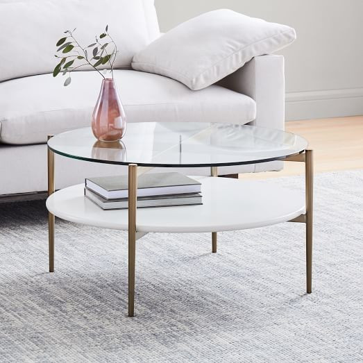 Mid-Century Art Display Round Coffee Table | West Elm (US)