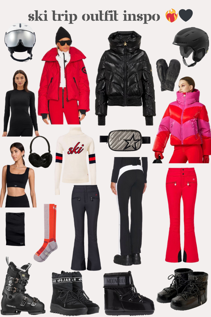 ski trip packing inspo ❤️‍🔥🖤  #ltkski #skitrip #skioutfit #skipacking 

 