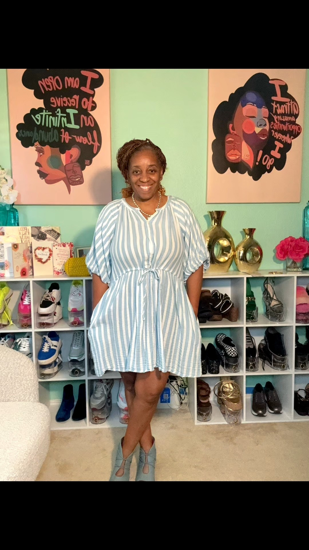 The blue & white has it today. My OOTD of the day! 

#LTKU #LTKPetite #LTKFallSale