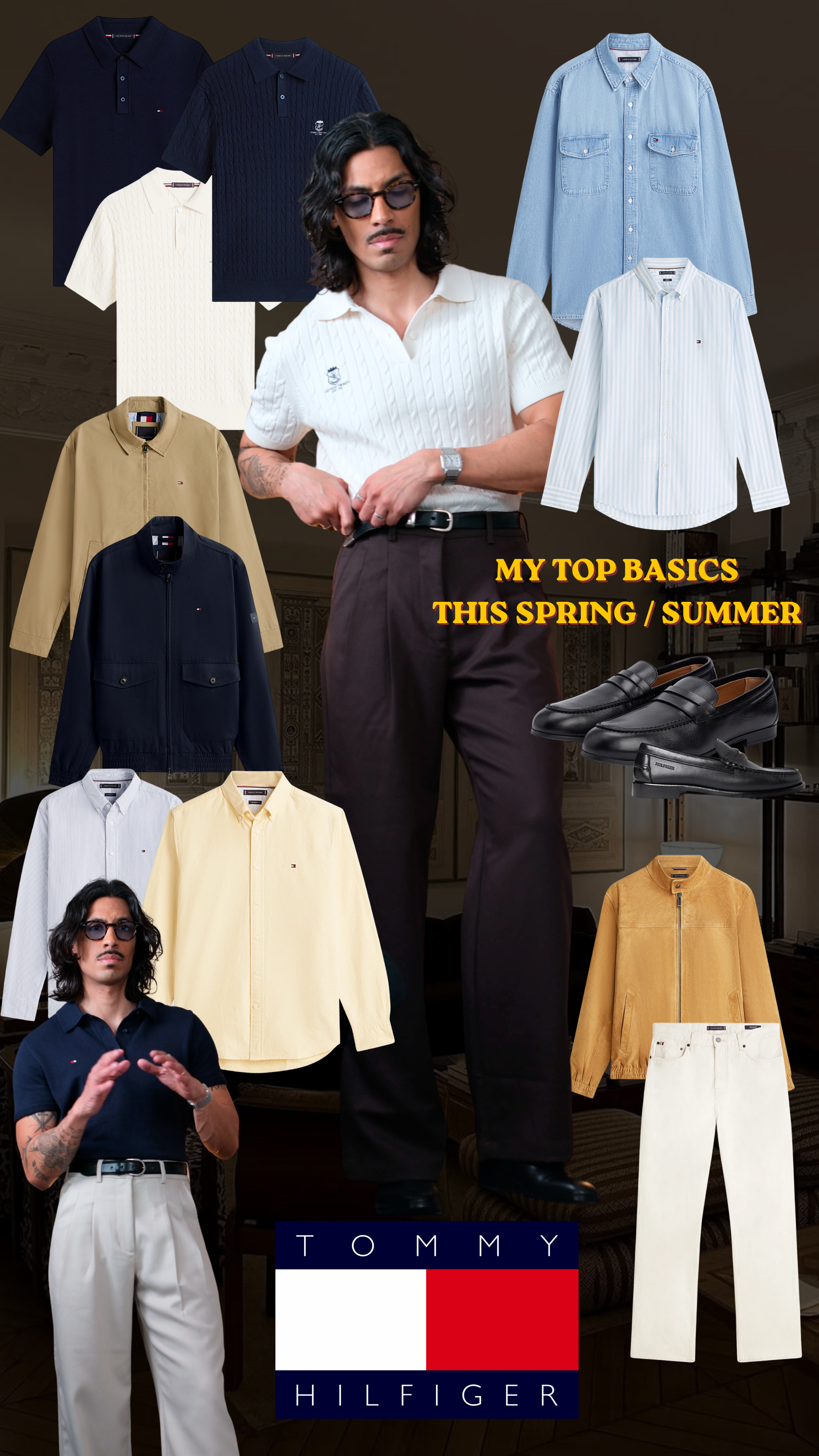 My Top Basics for him - this spring and summer by TOMMY HILFIGER 

 