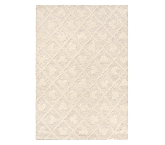 Disney Mickey Mouse Lattice Rug | Pottery Barn Kids