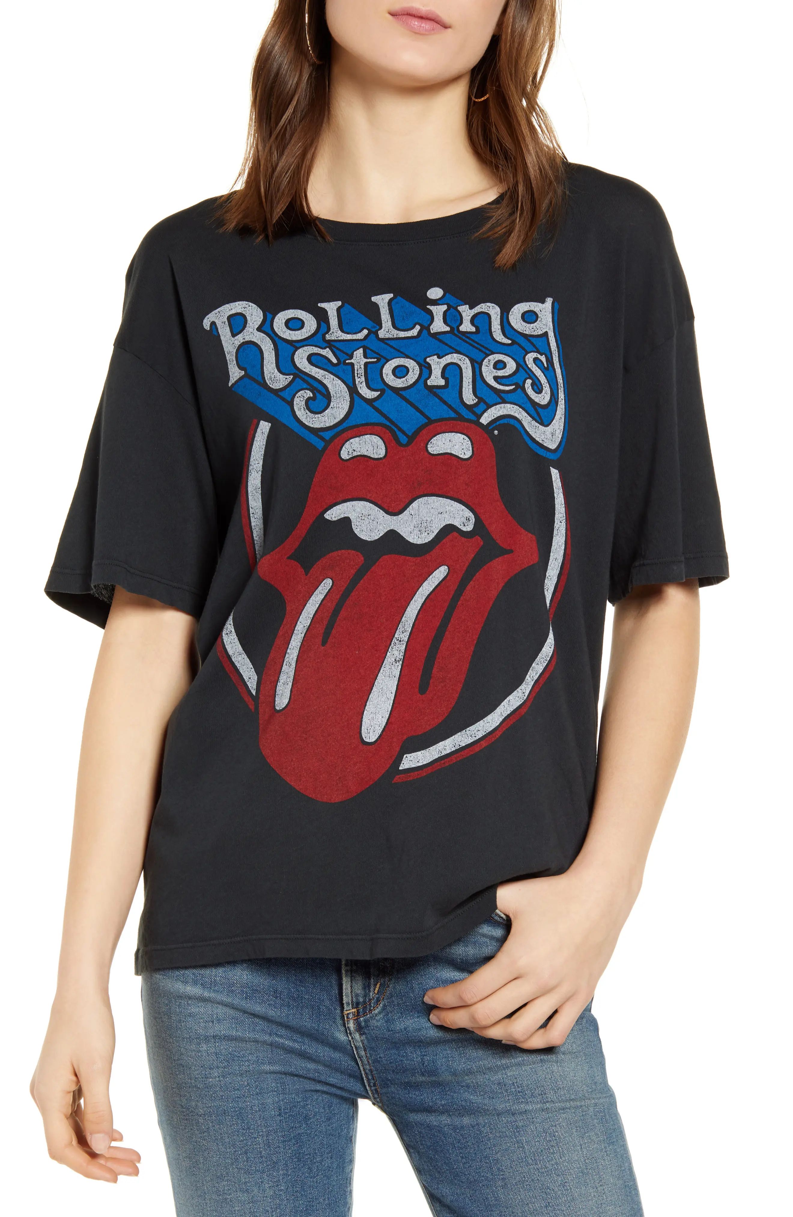 Women's Daydreamer Rolling Stones Graphic Tee, Size Small - Black | Nordstrom