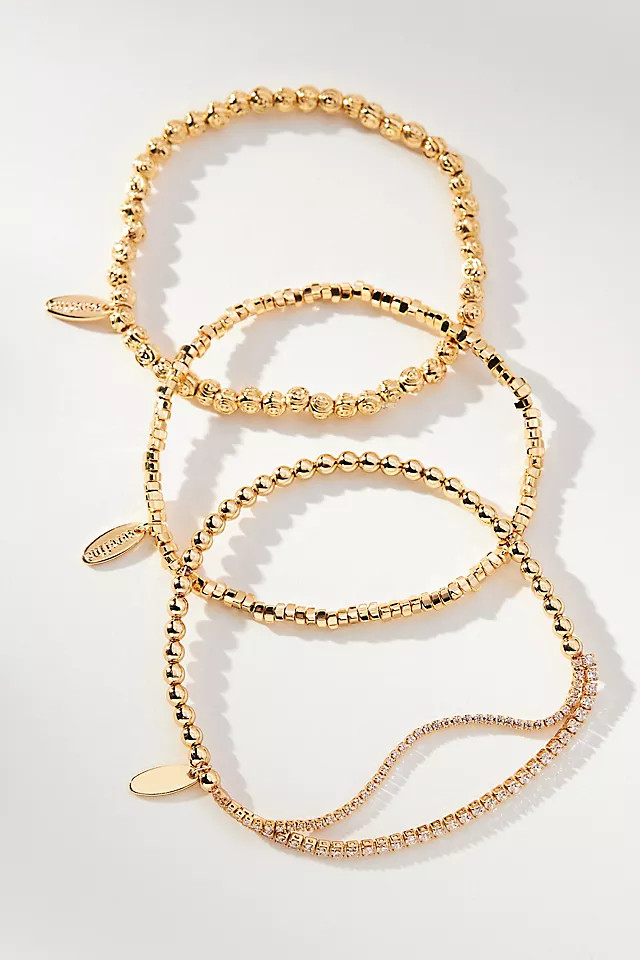 Mini Mixed Beaded Bracelets, Set of 3 | Anthropologie (US)