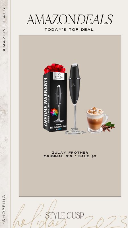 The midnight black zulay frother is over 50% off - a great stocking stuffer, teacher gift, and kitchen must have!

Amazon sale, kitchen gadget, Christmas gift, Amazon find 

#LTKfindsunder50 #LTKsalealert #LTKhome