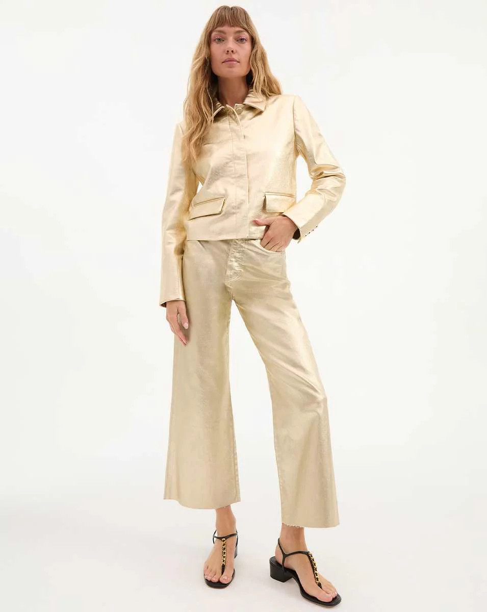 Taylor Cropped Wide-Leg Jean | Veronica Beard