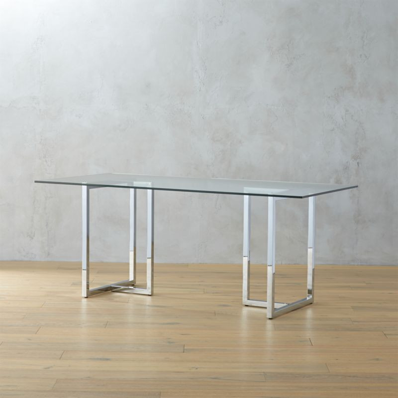 Silverado 72" Chrome Modern Dining Table + Reviews | CB2 | CB2