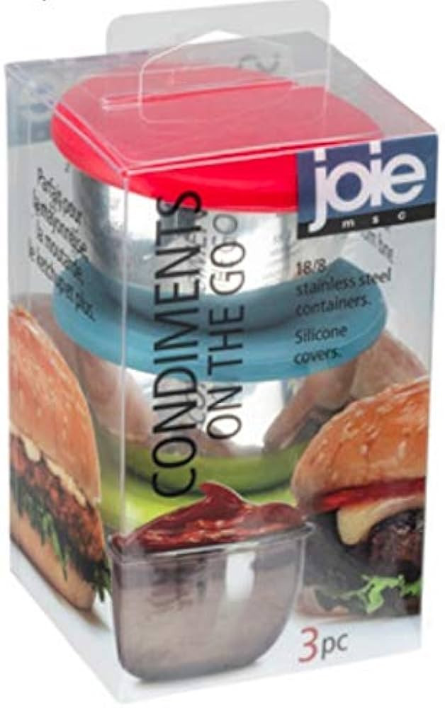 Containers Joie Condiments On The Go, BPA Free, Set of 3, One Size, Colors may vary | Amazon (US)