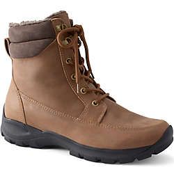 Men's All Weather Leather Insulated Winter Snow Boots | Lands' End (US)