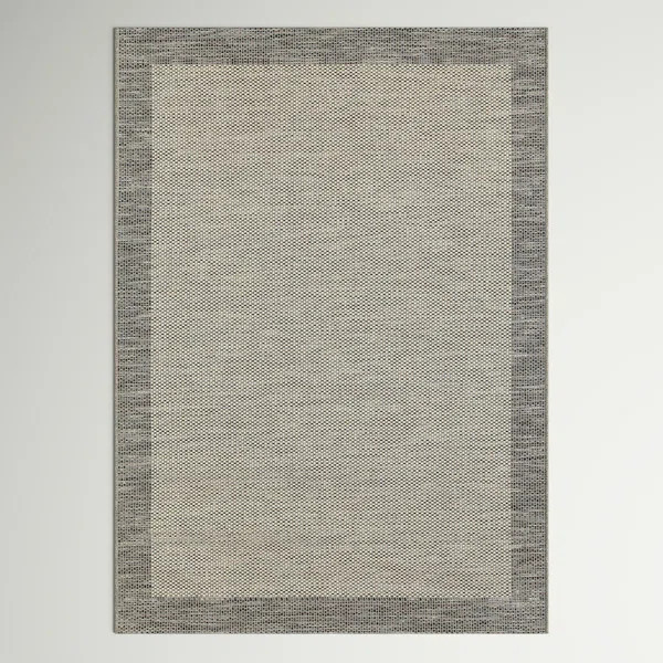 Alaia Flatweave Indoor / Outdoor Area Rug in Gray/Beige | Wayfair North America