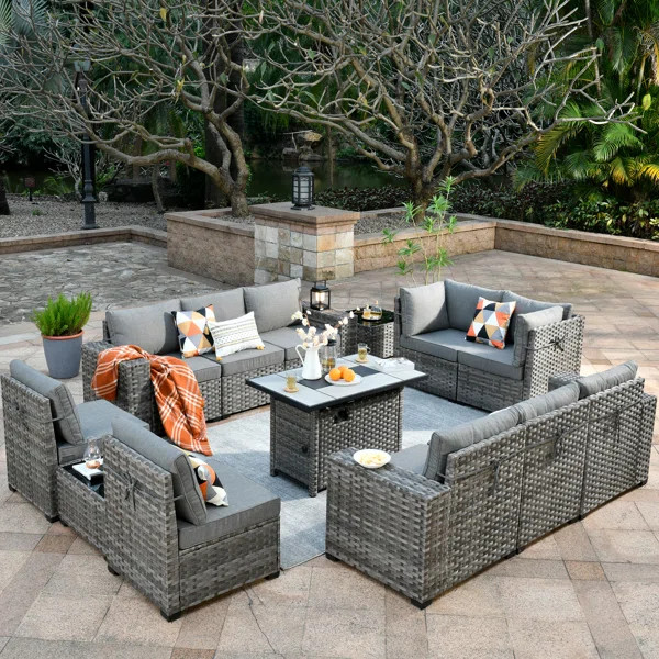 Bobia 10 - Person Outdoor Seating Group with Cushions | Wayfair North America