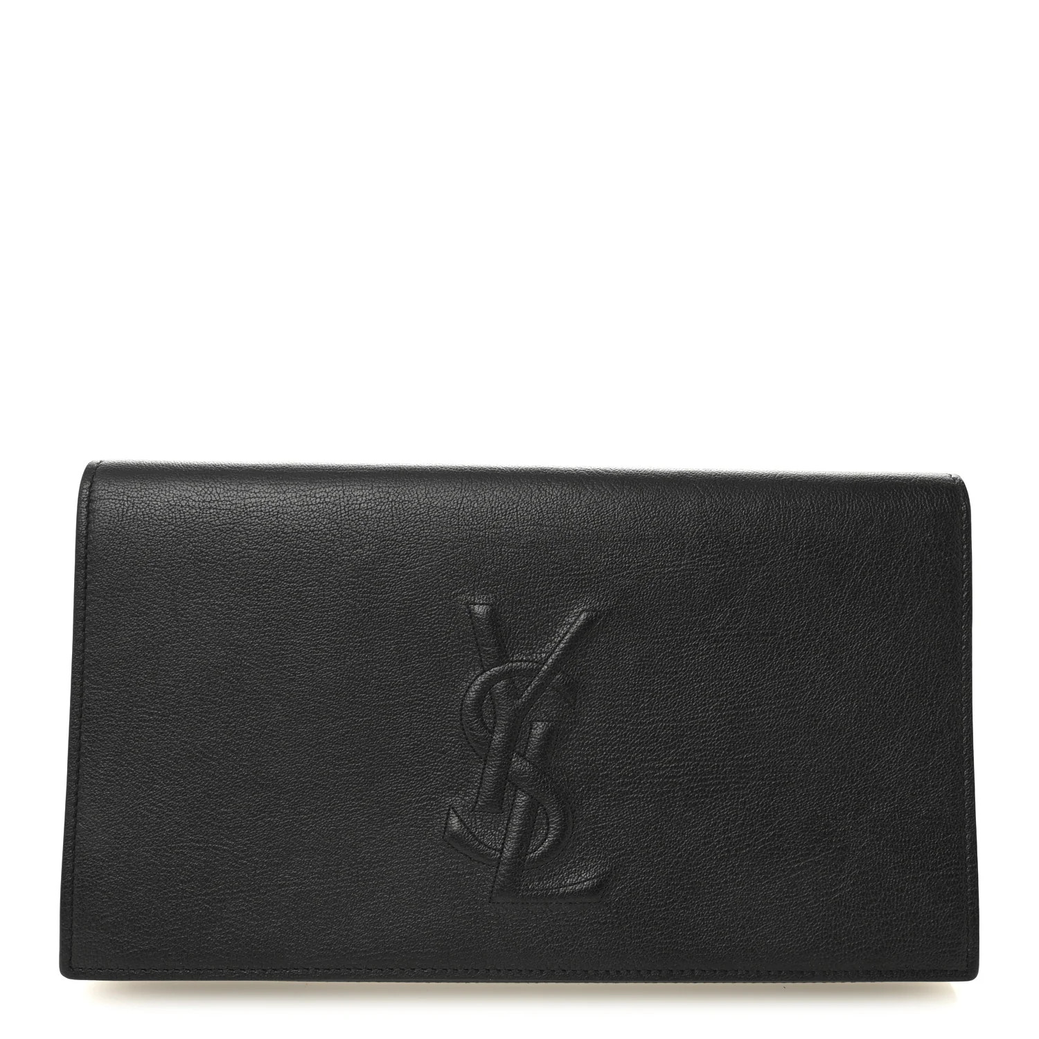 Calfskin Monogram Large Belle De Jour Clutch Black | FASHIONPHILE (US)