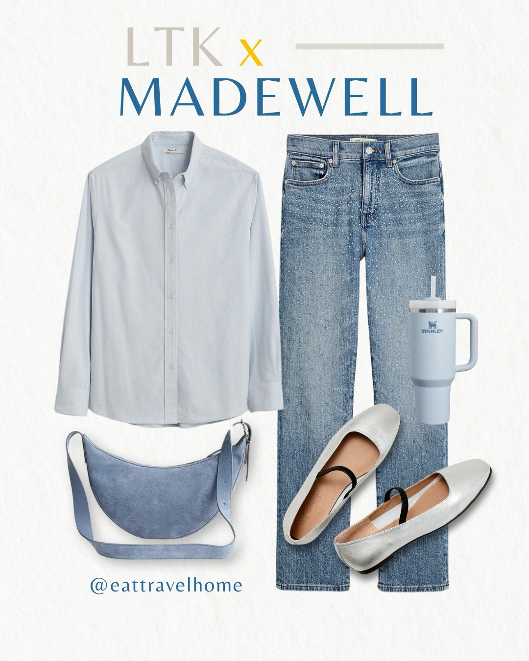 LTK x Madewell Sale🩵

Blues Hues 🩵
shirts, beige pants, blue jeans, silver, black flats, crossbody hand bags.

#LTKItBag #LTKSaleAlert #LTKxMadewell