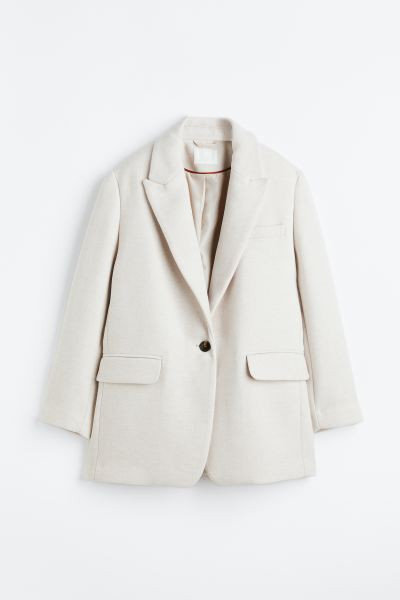 Single-breasted twill blazer | H&M (DE, AT, CH, NL, FI)