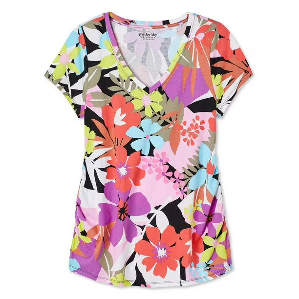 Paisley Sky Maternity V-Neckline Tee | Walmart (CA)
