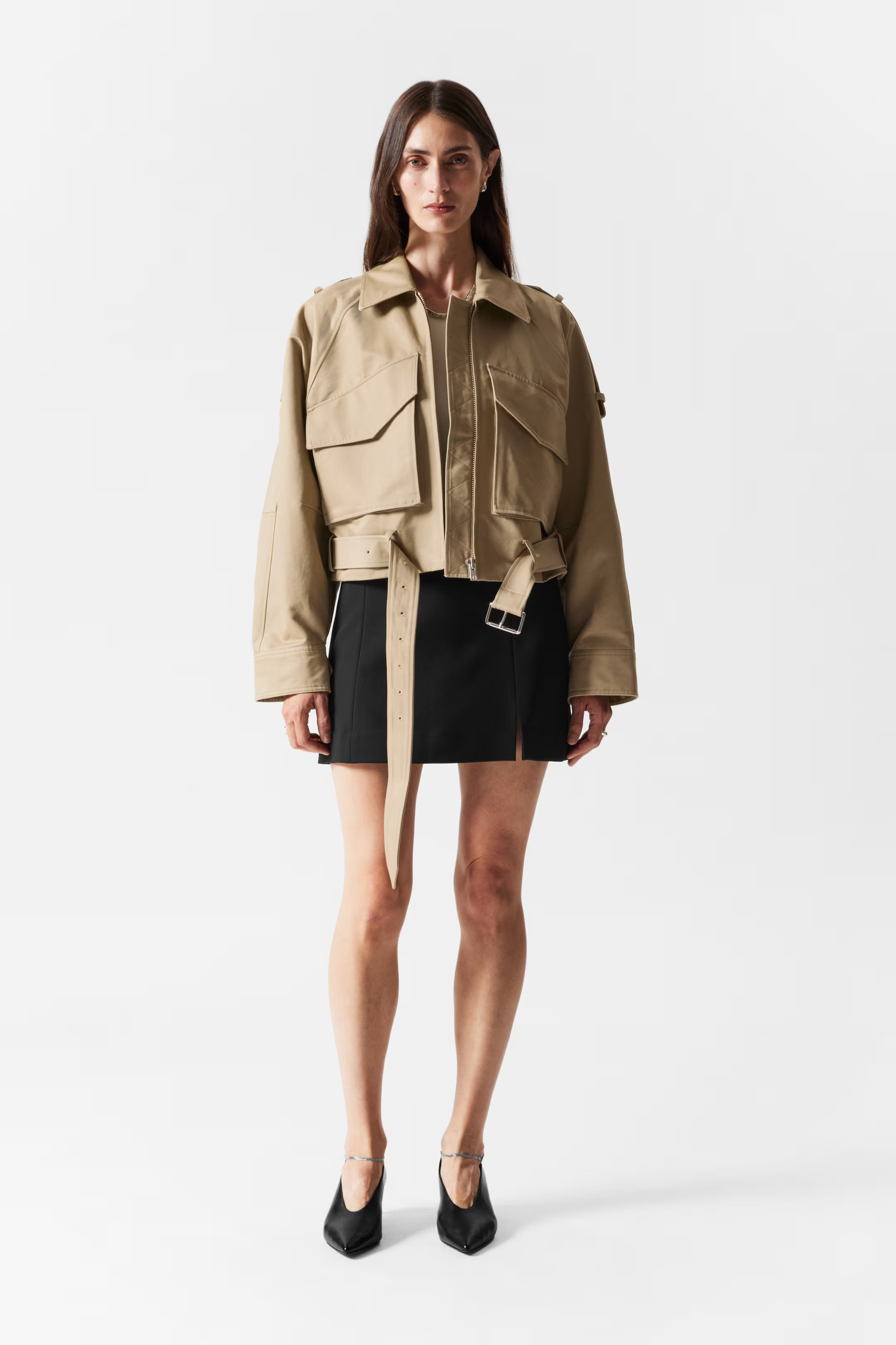 Korkeavyötäröinen minihame | H&M (DE, AT, CH, NL, FI)