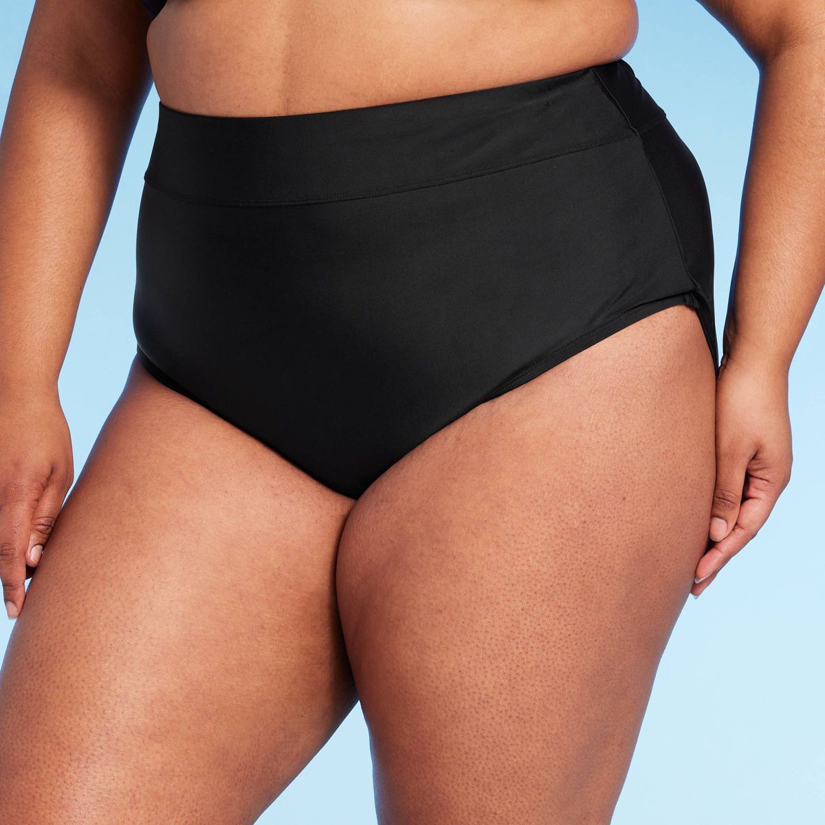 Women's Full Coverage High Waist Bikini Bottom - Kona Sol™ Black | Target