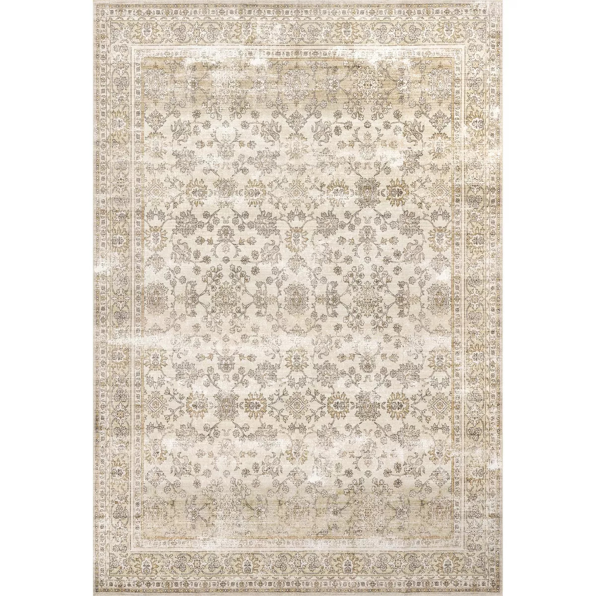nuLOOM Deadra Vintage Floral Machine Washable Area Rug | Target