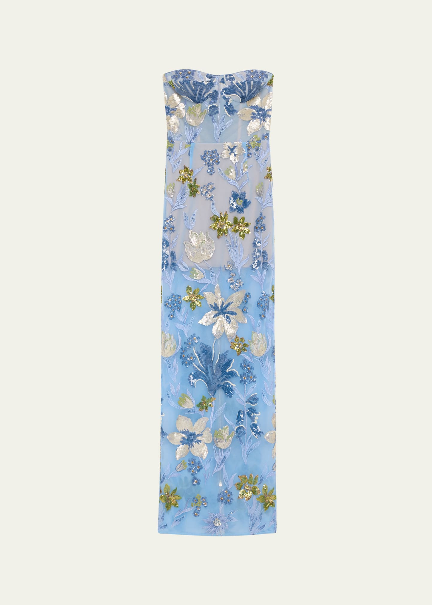 Bronx and Banco Dahlia Sequin Floral Column Gown | Bergdorf Goodman