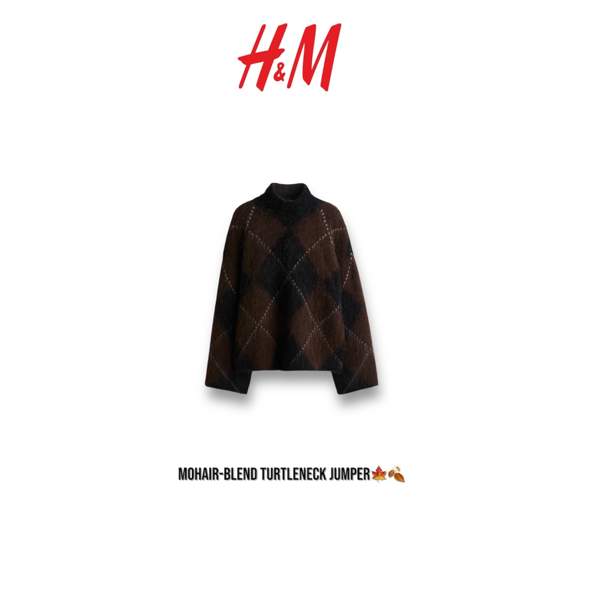 H&M mohair- blend turtleneck jumper 

#LTKautumn #LTKuk #LTKFashionMonth