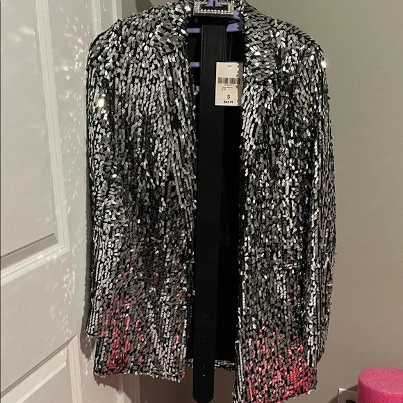 Forever 21 Black and Silver Sequin Blazer | Poshmark