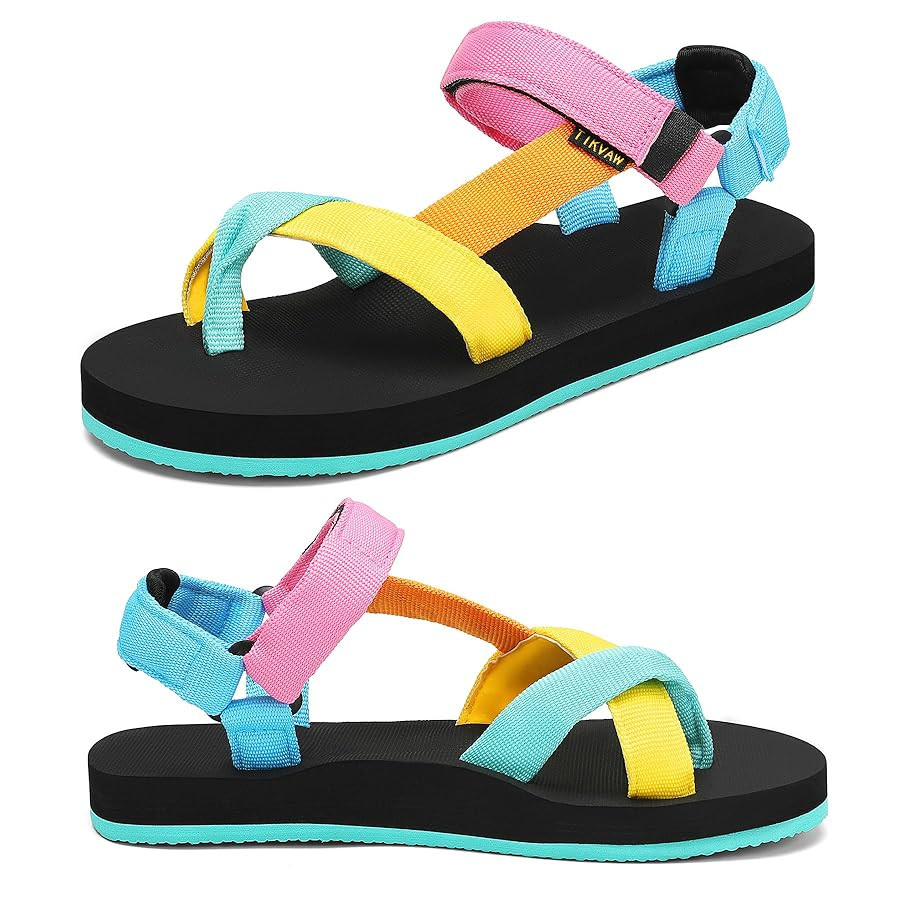 Sport Walking Water Sandals for Women with Arch Support & Adjustable Straps Platform Sandals Wome... | Amazon (US)