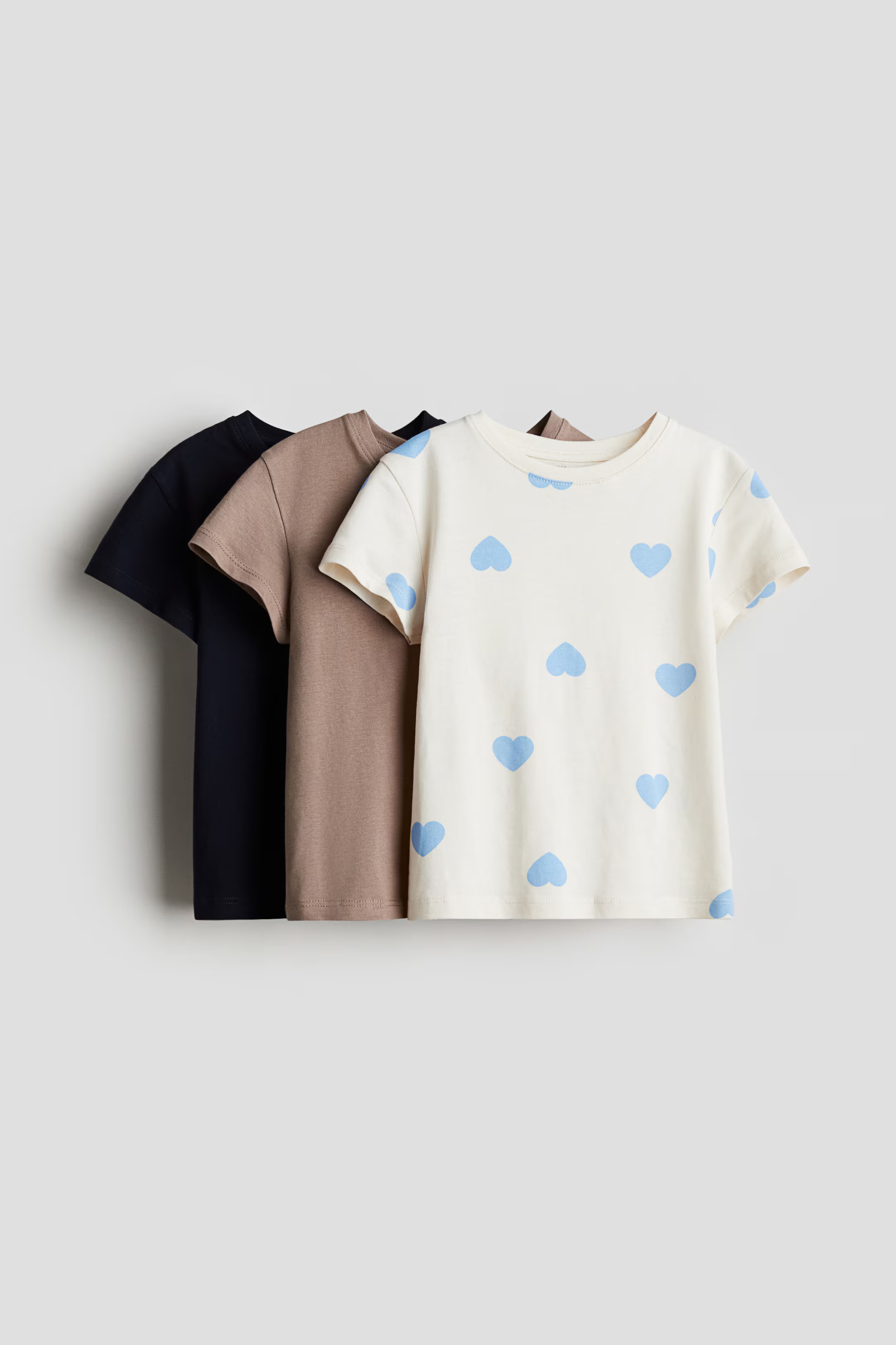3-pack Snug Fit Cotton Pajamas - Cream/hearts - Home All | H&M US | H&M (US + CA)