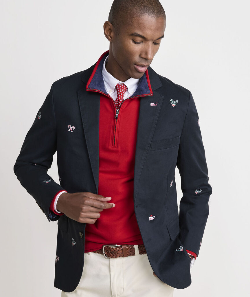 Holly Jolly Embroidered Blazer | vineyard vines
