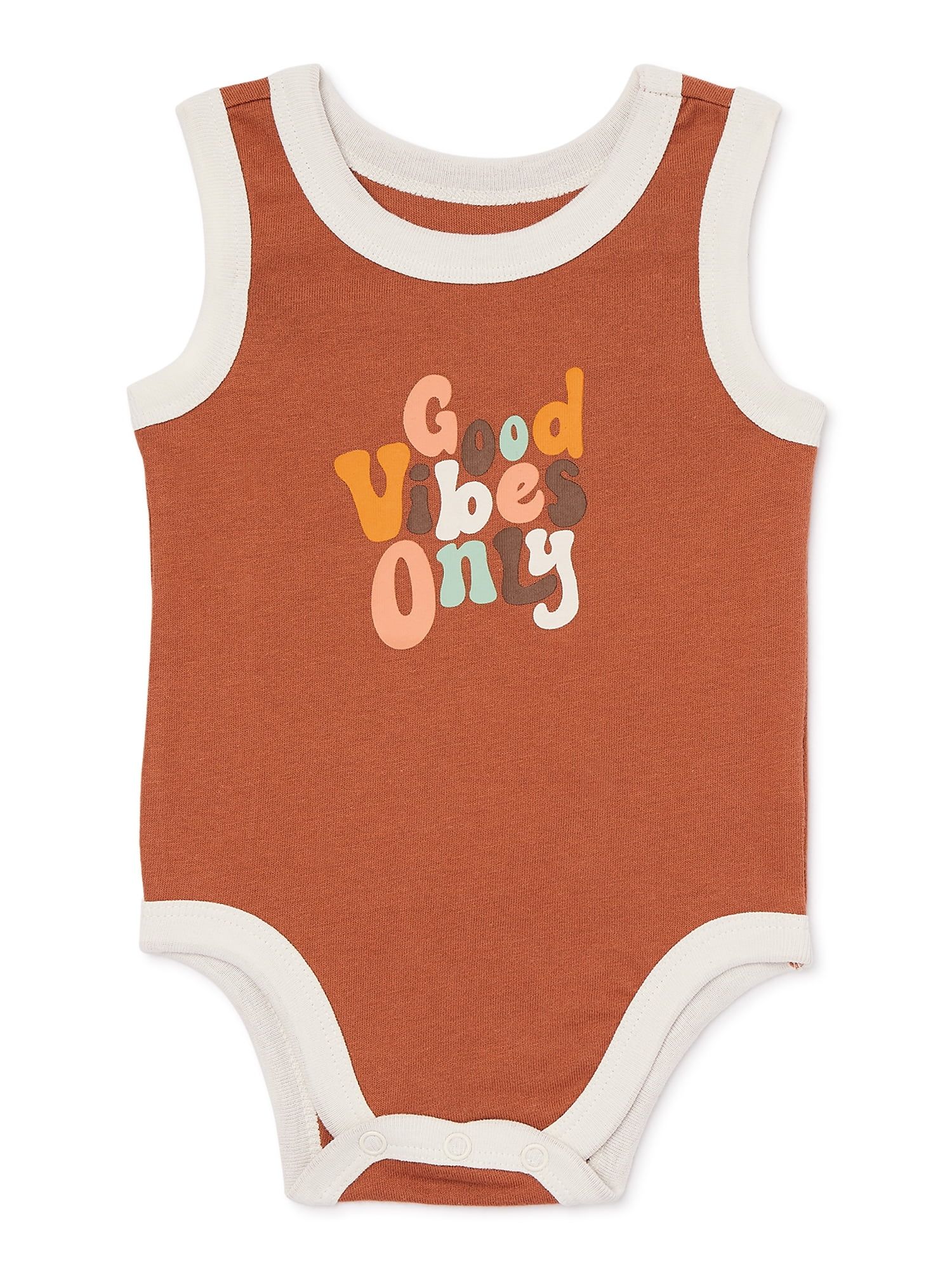 Garanimals Baby Boy Graphic Tank Cotton Bodysuit, Sizes 0-24 Months | Walmart (US)