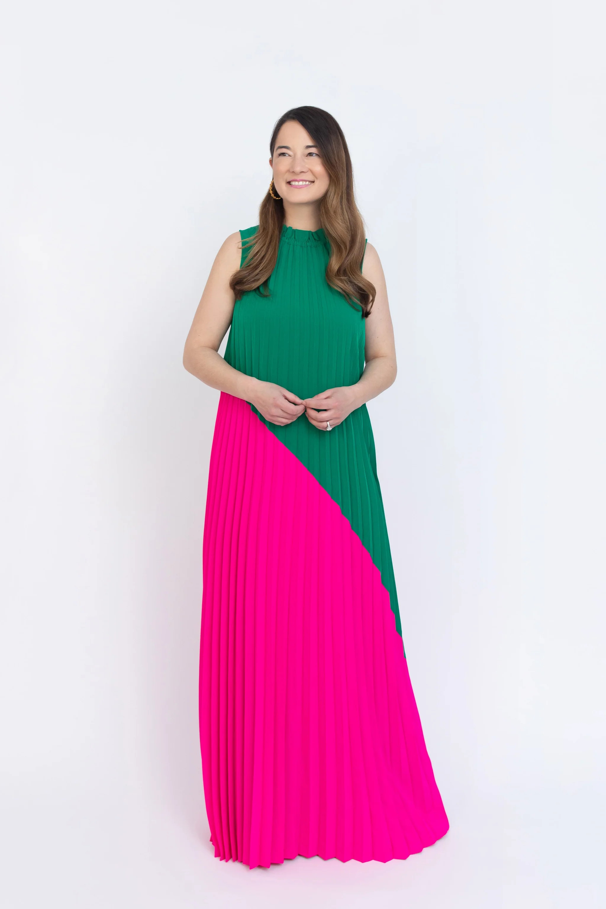 Emma Pleated Maxi Dress | Sail to Sable