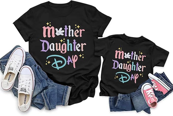 Mother Daughter Day Shirts Mothers Day Shirt Adult Mama Daughter Tshirt Family Holiday Vacation M... | Amazon (US)
