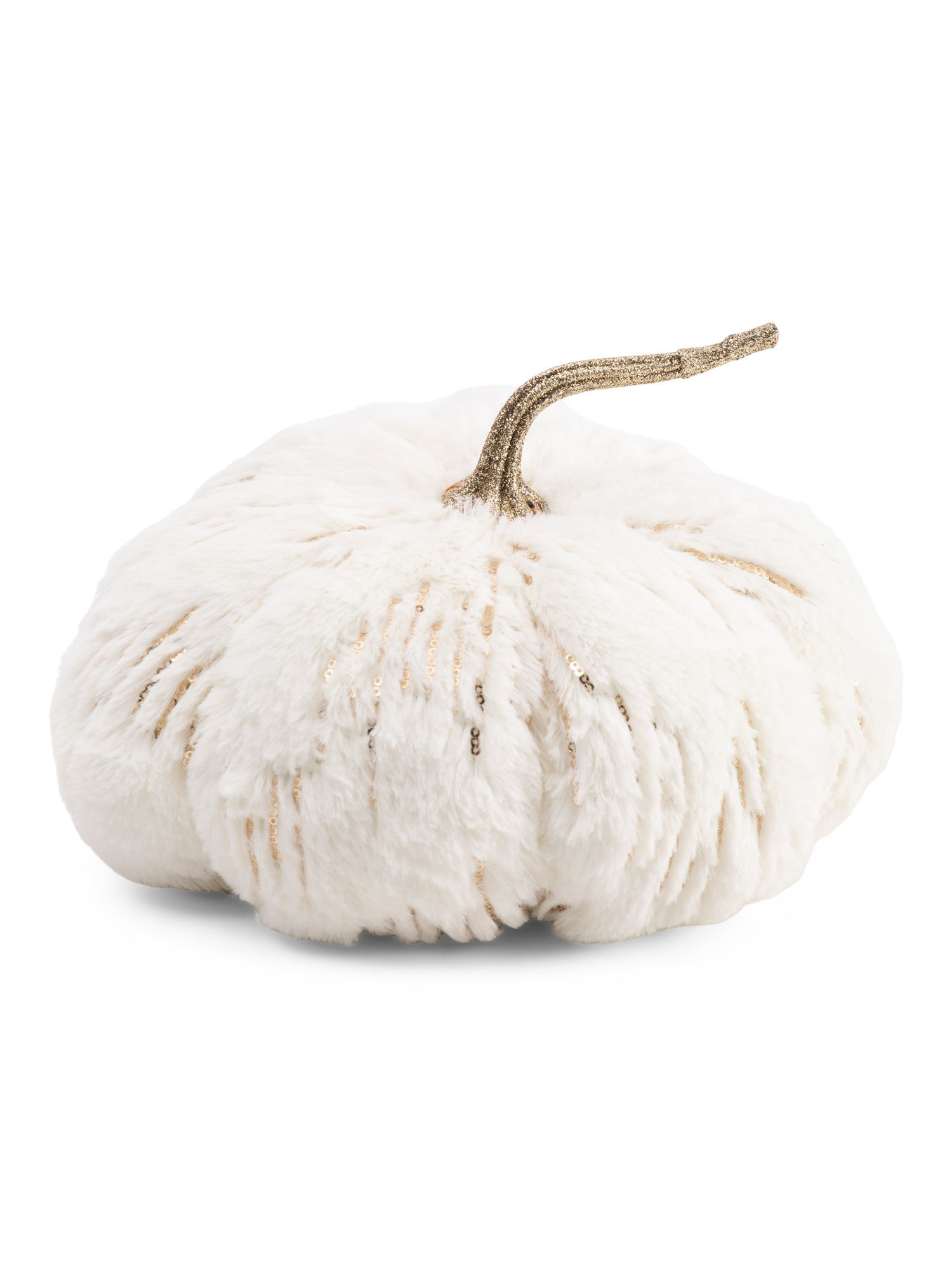 10in Faux Fur Pumpkin Decor | TJ Maxx