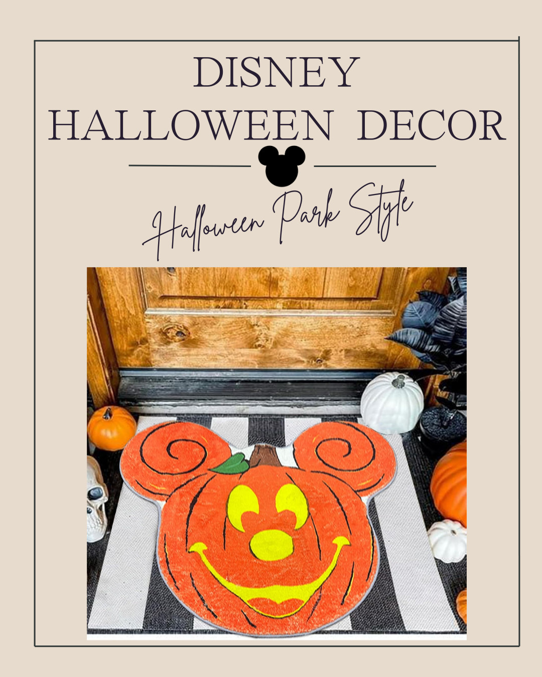 Halloween Mickey Mouse Doormat- Cute Halloween Decoration! 

 #LTKSeasonal #LTKHome